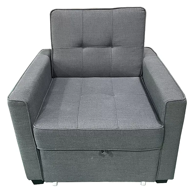 Fotoliu Extensibil CONFORT, stofa gri închis, dimensiuni 81 x 84 x 85,5 cm, SET A, Smart Living Studio Casa