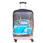 Husa protectie troler, Mondo Way, model Blue Car, elastica, cu inchidere fermoar, Lycra, marimea L