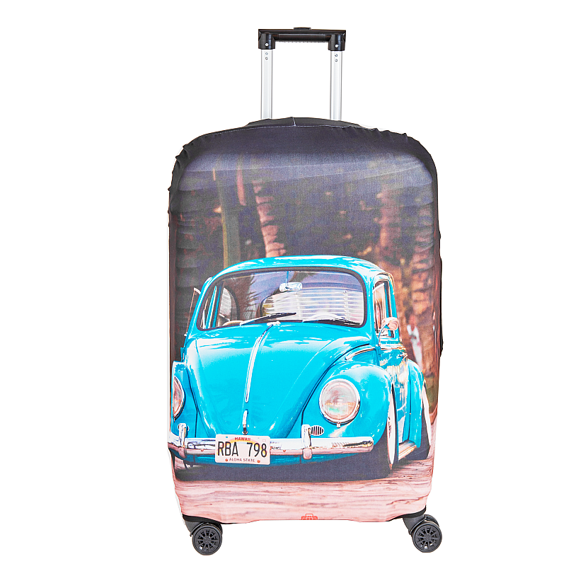 Husa protectie troler, Mondo Way, model Blue Car, elastica, cu inchidere fermoar, Lycra, marimea L