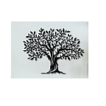Panou metalic decorativ perete 3D, Deco Art Studio Casa, 69 x 52 cm, Copac, Negru