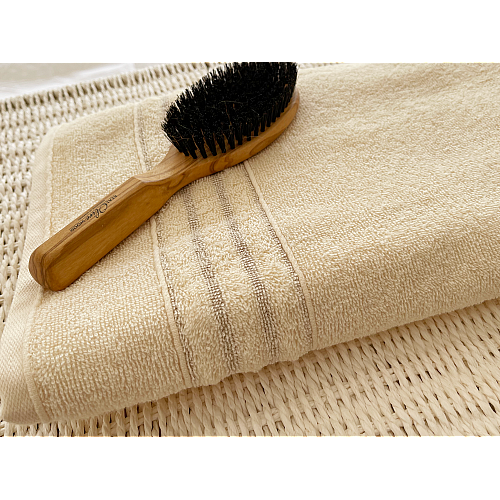 Prosop de baie 70 x 140 cm Studio Casa Shadow, 100% Bumbac, 400 gsm, Crem
