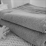 Prosop de baie 70 x 140 cm Studio Casa Shadow, 100% Bumbac, 400 gsm, Gri