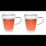 Set 2 Cani thermo ZEN pentru ceai, lapte sau orice bautura rece sau calda, ceai, cafea, lapte, 300ml, DelCaffe