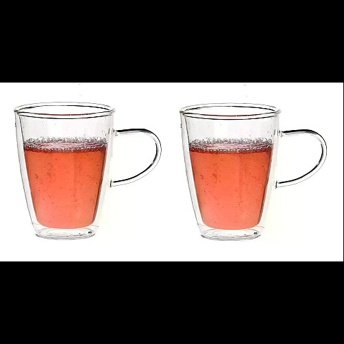 Set 2 Cani thermo ZEN pentru ceai, lapte sau orice bautura rece sau calda, ceai, cafea, lapte, 300ml, DelCaffe