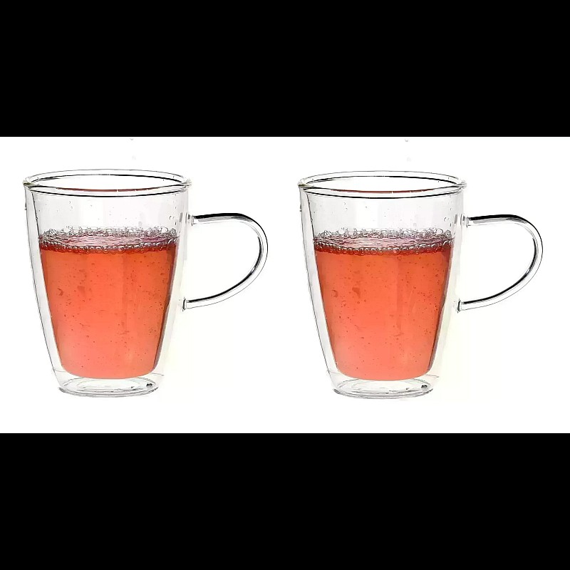 Set 2 Cani thermo ZEN pentru ceai, lapte sau orice bautura rece sau calda, ceai, cafea, lapte, 300ml, DelCaffe