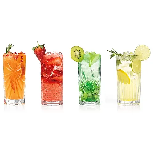 Set 4 pahare Mixology Long Drink HB, RCR Crystal