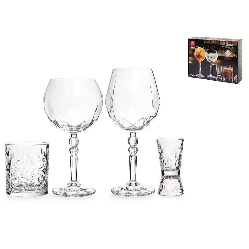 Set 4 pahare cocktail RCR Crystal, Luxion Eco Crystal Glass