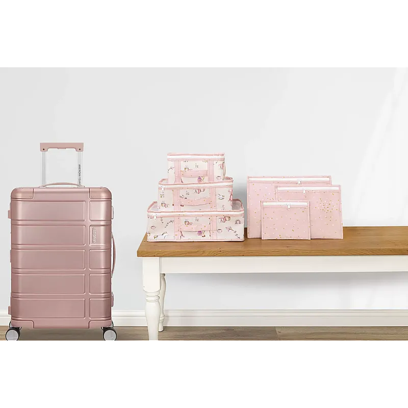 Set Cutii pentru Calatorie Bebe, 5 Bucati, 3 Cutii, 3 Portofele