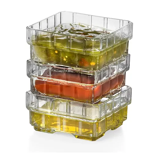 Set 6 boluri superpozabile Click Clack pentru aperitiv Stack, RCR Crystal, 12 cl, Stivuibile in 2 moduri