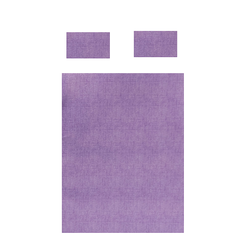 Set pat 3 piese, Cearceaf de pat cu elastic 180 x 200, cm si doua fete de perna 50 x 70 cm, Policoton