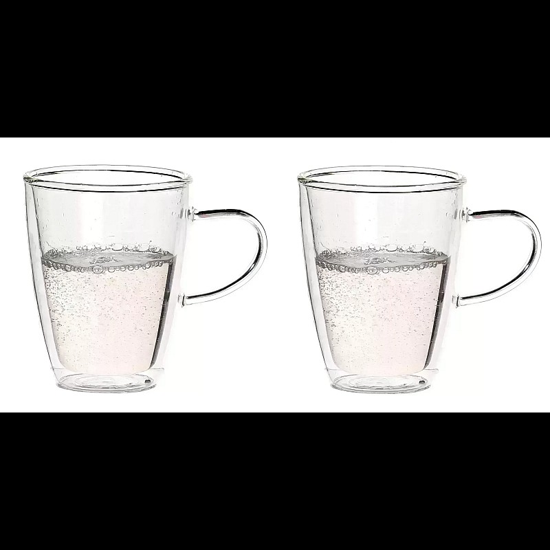 Set 2 Cani thermo ZEN pentru ceai, lapte sau orice bautura rece sau calda, ceai, cafea, lapte, 300ml, DelCaffe