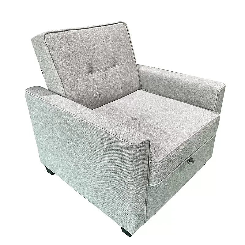 Fotoliu Extensibil CONFORT, stofa gri , dimensiuni 81 x 84 x 85,5 cm, SET B, Smart Living Studio Casa