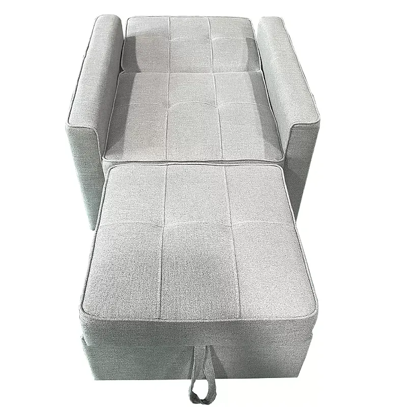 Fotoliu Extensibil CONFORT, stofa gri , dimensiuni 81 x 84 x 85,5 cm, SET B, Smart Living Studio Casa