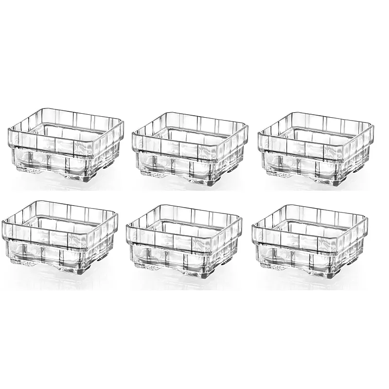 Set 6 boluri superpozabile Click Clack pentru aperitiv Stack, RCR Crystal, 20 cl, Stivuibile in 2 moduri