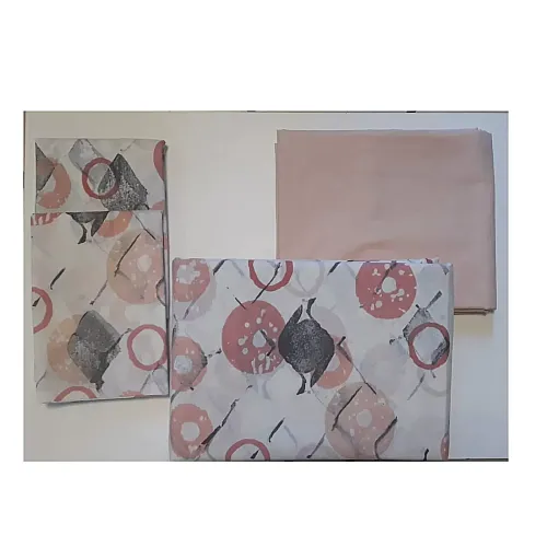 Lenjerie pat dublu Bubble Rose Studio Casa, Polycotton, Cearceaf pilota 180 x 200 cm, Cearceaf pat 200 x 220 cm, 2 fete de perna 50 x 70 cm, Multicolor