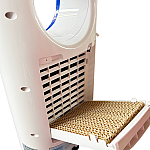 Racitor de aer, portabil, Chill Air 300 ION Studio Casa, 80 W, Functie Racire, Umidificare si Ionizare, 3 viteze, Telecomanda, Display Led, Rezervor apa 4 l, Alb