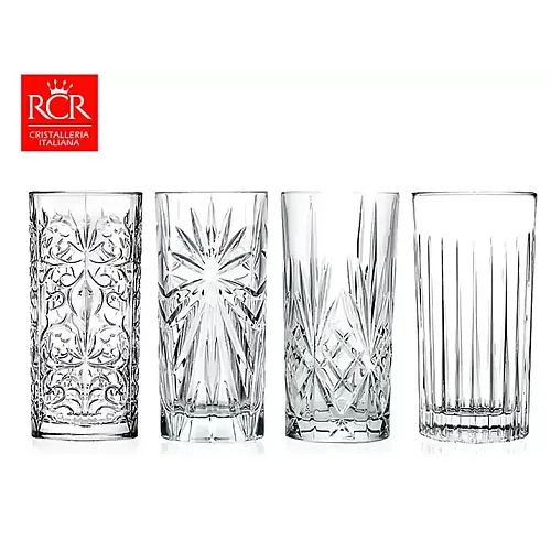 Set 4 pahare Mixology Long Drink HB, RCR Crystal