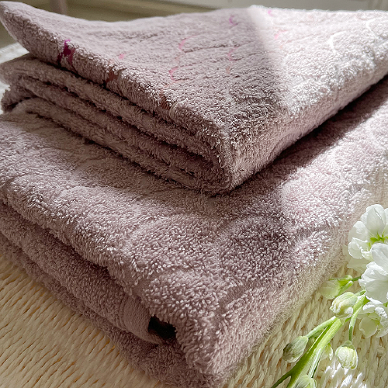 Prosop de baie 70 x 140 cm Studio Casa Ocean, 100% Bumbac, 500 gsm, Liliac