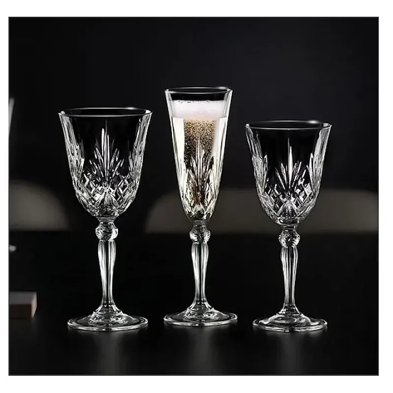 Set pahare 18 piese Melodia, Rcr Crystal, Apa / Vin / Sampanie - Studiocasa.ro