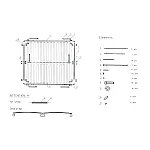 Somiera metalica fixa, cu 6 picioare, lamele fag 160 x 200 cm