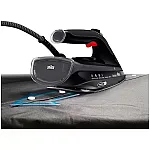 Fier de calcat Braun TexStyle 5 SI5088BK, 2800 W, abur variabil 50g/min, jet de abur 220g/min, rezervor 300 ml, tehnologie FreeGlide 3D, talpa EloxalPlus, Negru