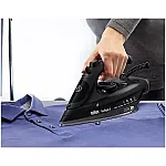 Fier de calcat Braun TexStyle 5 SI5088BK, 2800 W, abur variabil 50g/min, jet de abur 220g/min, rezervor 300 ml, tehnologie FreeGlide 3D, talpa EloxalPlus, Negru