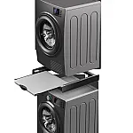 Kit universal de suprapunere a masinii de spalat si a uscatorului de rufe + suport retractabil, Meliconi, TORRE DARK - Studiocasa.ro