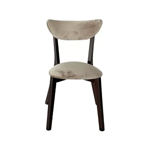 Scaun Elegance Beige - Structura Lemn, Șezut Și Spătar Din Catifea De Înaltă Calitate, 650G/ Mp , Rezistent La Apă