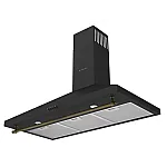 Hota decorativa cu design rustic Tosca Turbo 90 cm Studio Casa, Putere de absorbtie 648 m3/h, Negru