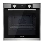 Pachet incorporabil Studio Casa Nero Bellagio, Cuptor electric, Plita gaz sticla neagra 70 cm si Hota telescopica neagra, 10 functii, 81 l, Grill, Rotisor, Ventilator, Autocuratare catalitica, Display Touch, Sticla neagra / Inox