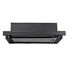 Pachet incorporabil Studio Casa Nero Bellagio, Cuptor electric, Plita gaz sticla neagra 70 cm si Hota telescopica neagra, 10 functii, 81 l, Grill, Rotisor, Ventilator, Autocuratare catalitica, Display Touch, Sticla neagra / Inox