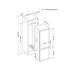 Combina frigorifica incorporabila Studio Casa SC 2764 Less Frost, 251 l, H 177 cm, Termostat, Alb