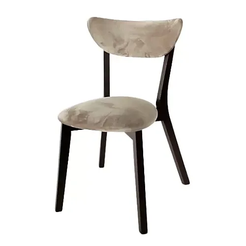 Scaun Elegance Beige - Structura Lemn, Șezut Și Spătar Din Catifea De Înaltă Calitate, 650G/ Mp , Rezistent La Apă