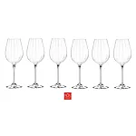 Set 6 pahare vin alb cu picior OPTIQ,450 ml, RCR