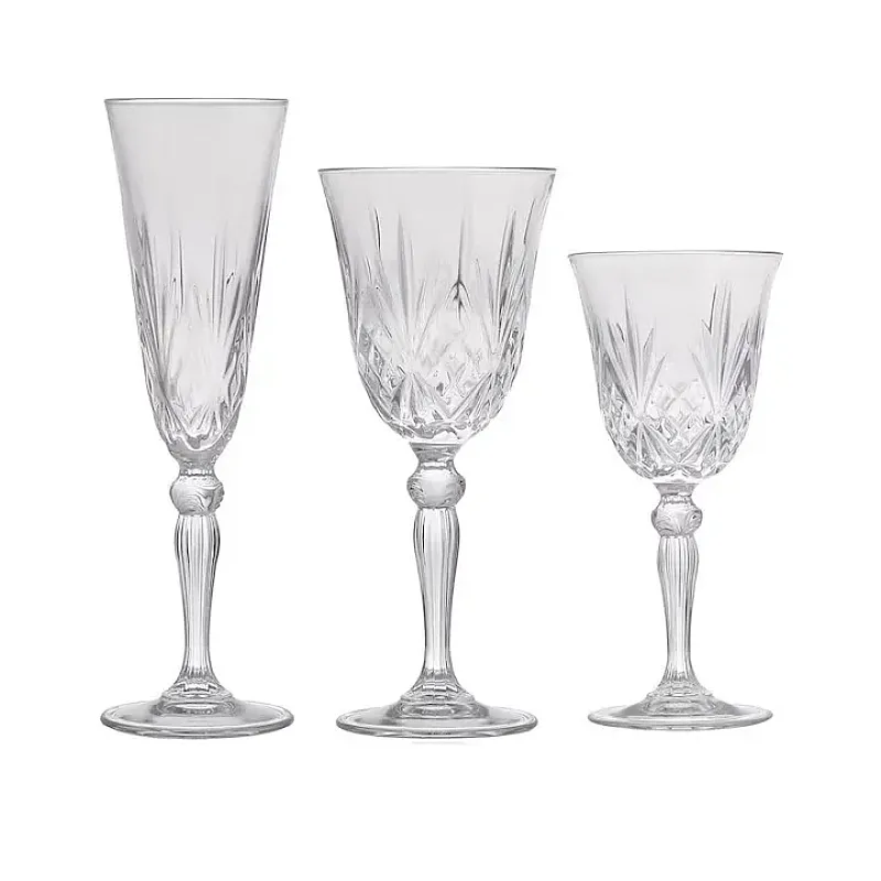 Set pahare 18 piese Melodia, Rcr Crystal, Apa / Vin / Sampanie - Studiocasa.ro
