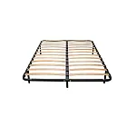 Somiera metalica fixa, cu 6 picioare, lamele fag 160 x 200 cm