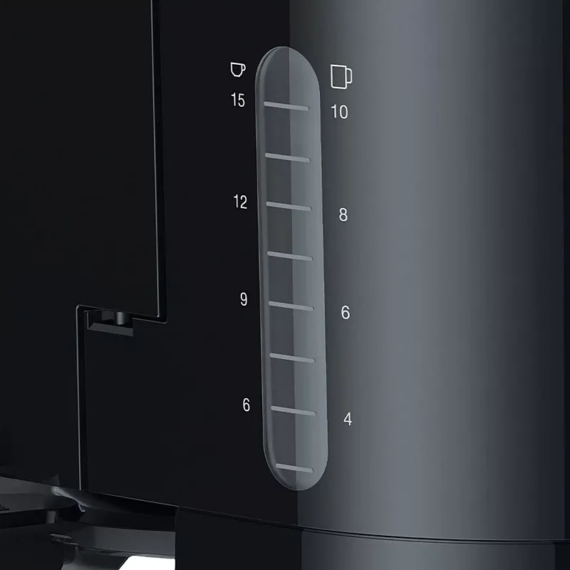 Cafetieră BRAUN Breakfast1 KF1100BK, 1000W, 10 cești, Necesită filtru nr. 4, Sistem OptiBrew, Carafa Aroma, Oprire automată, Butoane iluminate, Neagră