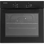 Pachet  incorporabil cuptor electric, plita gaz si hota telescopica front sticla neagra,  City Black Studio Casa, 56 l, Clasa energetica A, 6 functii, 4 arzatoare gaz, Negru