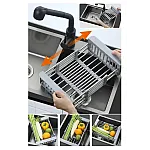 Cos multifunctional din oțel inoxidabil pentru uscat vase de bucătărie, legume, Studio Casa, 47.5cm x 22.5cm - Studiocasa.ro