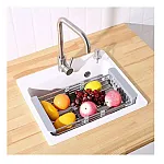 Cos multifunctional din oțel inoxidabil pentru uscat vase de bucătărie, legume, Studio Casa, 47.5cm x 22.5cm - Studiocasa.ro