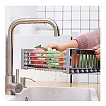 Cos multifunctional din oțel inoxidabil pentru uscat vase de bucătărie, legume, Studio Casa, 47.5cm x 22.5cm - Studiocasa.ro
