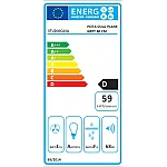 Hota decorativa Studio Casa Dual Plane Grey, 60 cm, 1 Motor Tubo, Putere de absorbtie 400 m3/h, Metal si sticla gri