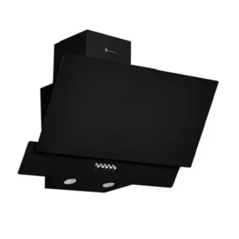 Pachet aragaz clasic 4 arzatoare gaz Studio Casa Glam Marco si, Cuptor gaz, 57 x 57 cm, Rotisor, Ventilator, Grill gaz, Aprindere electrica, Gratare fonta, Negru, Hota decorativa sticla neagra - Studiocasa.ro