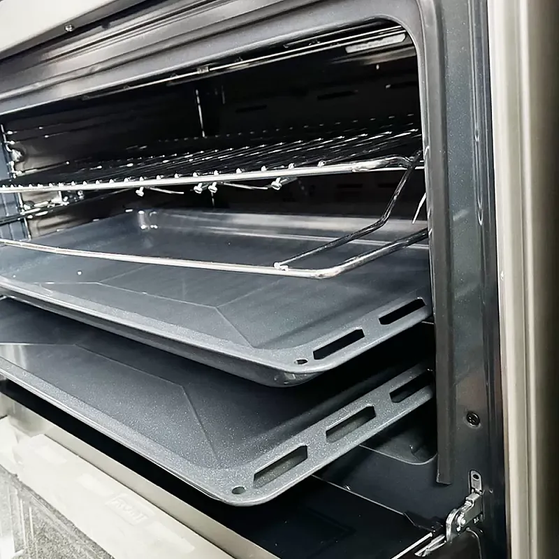 Pachet Aragaz gaz  90 cm Nando Graphite Grey Studio Casa, 5 zone de gatit, Gaz, Wok, Cuptor gaz,  Rotisor, Timer digital, Grill electric, Gratar fonta,  Aprindere electrica, Clasa energetica A, Gri + Hota ST2196 Inox - Studiocasa.ro