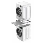 Kit universal de suprapunere a masinii de spalat si a uscatorului de rufe + suport retractabil, Meliconi, TORRE GREEN, Meliconi