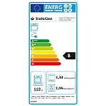 Aragaz Studio Casa, FE90/60 El Avena Rustic, 90 cm, Cuptor electric, 4 arzatoare gaz, din care unul Wok + 1 ochi electric, Rotisor, Grill, electric, Gratare fonta