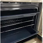 Aragaz Studio Casa, FE90/60 El Avena Rustic, 90 cm, Cuptor electric, 4 arzatoare gaz, din care unul Wok + 1 ochi electric, Rotisor, Grill, electric, Gratare fonta