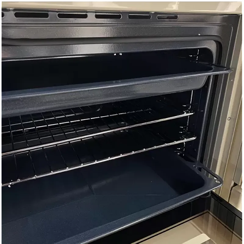 Aragaz Studio Casa, FE90/60 El Avena Rustic, 90 cm, Cuptor electric, 4 arzatoare gaz, din care unul Wok + 1 ochi electric, Rotisor, Grill, electric, Gratare fonta