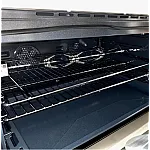 Aragaz Studio Casa, FE90/60 El Avena Rustic, 90 cm, Cuptor electric, 4 arzatoare gaz, din care unul Wok + 1 ochi electric, Rotisor, Grill, electric, Gratare fonta