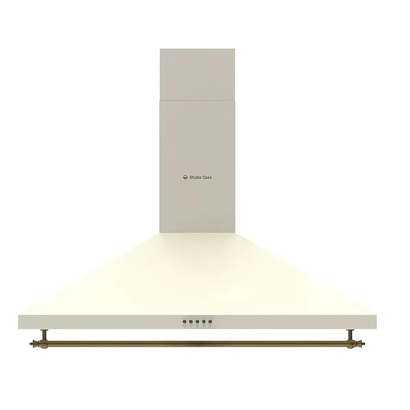Pachet Aragaz Studio Casa, FE90/60 El Avena Rustic, 90 cm, Cuptor electric, 4 arzatoare gaz, din care unul Wok + Hota decorativa cu design rustic Tosca Turbo 90 cm - Studiocasa.ro